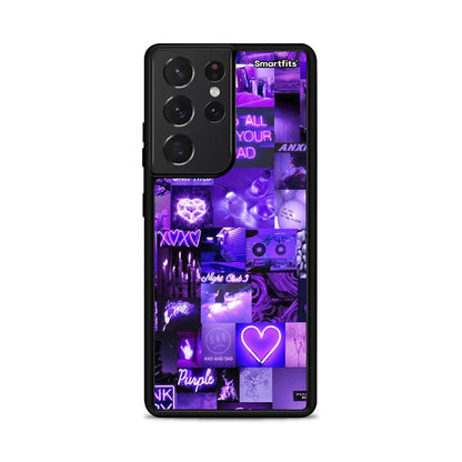 Collage Stay Wild - Samsung Galaxy S21 Ultra θήκη