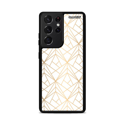 Geometric Luxury White - Samsung Galaxy S21 Ultra θήκη