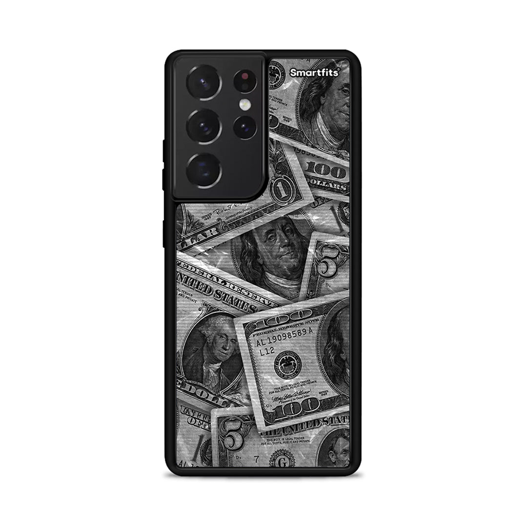 Money Dollars - Samsung Galaxy S21 Ultra θήκη