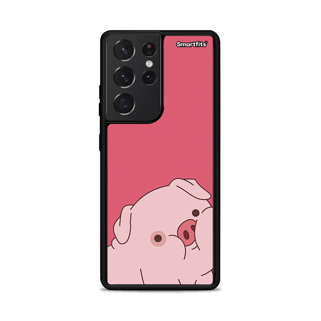 Pig Love 1 - Samsung Galaxy S21 Ultra θήκη