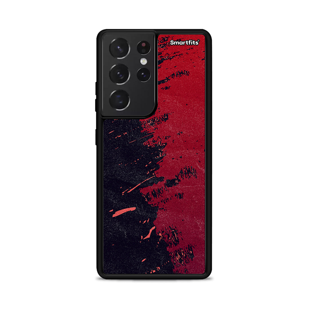 Red Paint - Samsung Galaxy S21 Ultra θήκη