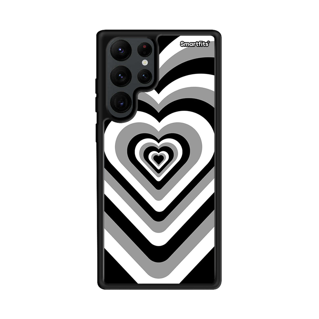 Black Hearts - Samsung Galaxy S22 Ultra θήκη