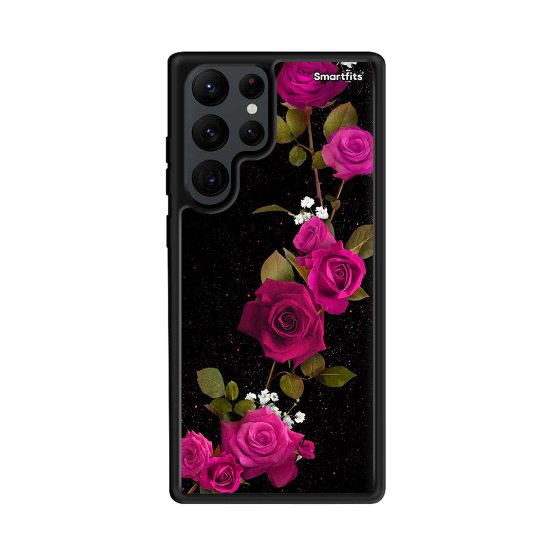 Flower Red Roses - Samsung Galaxy S22 Ultra θήκη