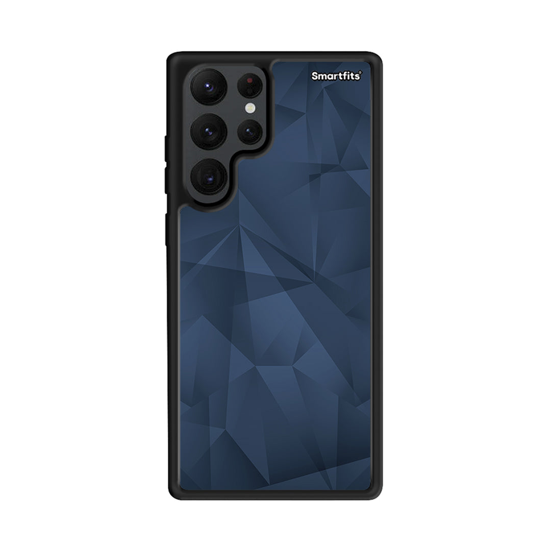 Geometric Blue Abstract - Samsung Galaxy S22 Ultra θήκη