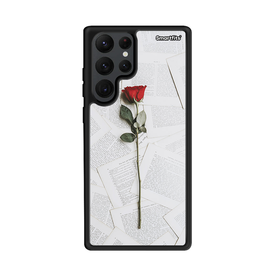 Red Rose - Samsung Galaxy S22 Ultra θήκη
