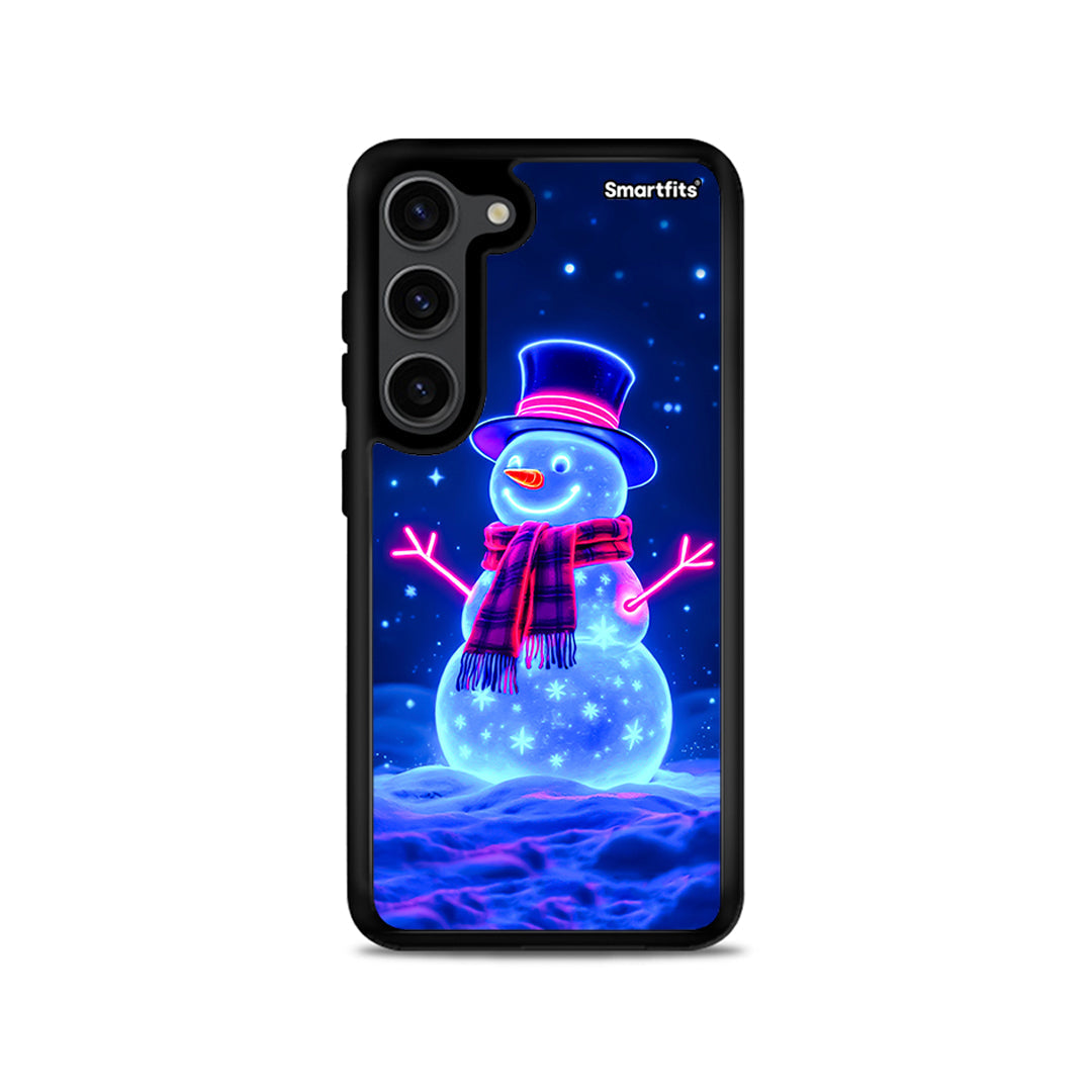 Christmas Neon Snowman - Samsung Galaxy S23 θήκη