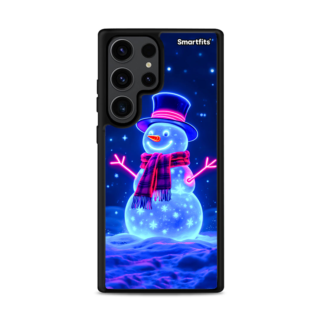 Christmas Neon Snowman - Samsung Galaxy S23 Ultra θήκη