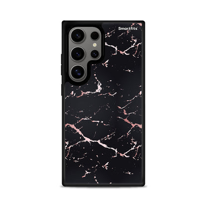 Marble Black Rosegold - Samsung Galaxy S24 Ultra θήκη