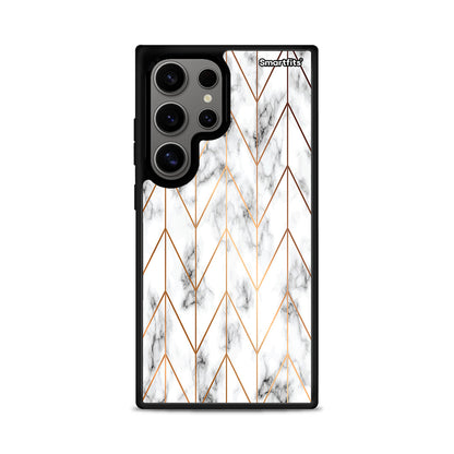 Marble Gold Geometric - Samsung Galaxy S24 Ultra θήκη