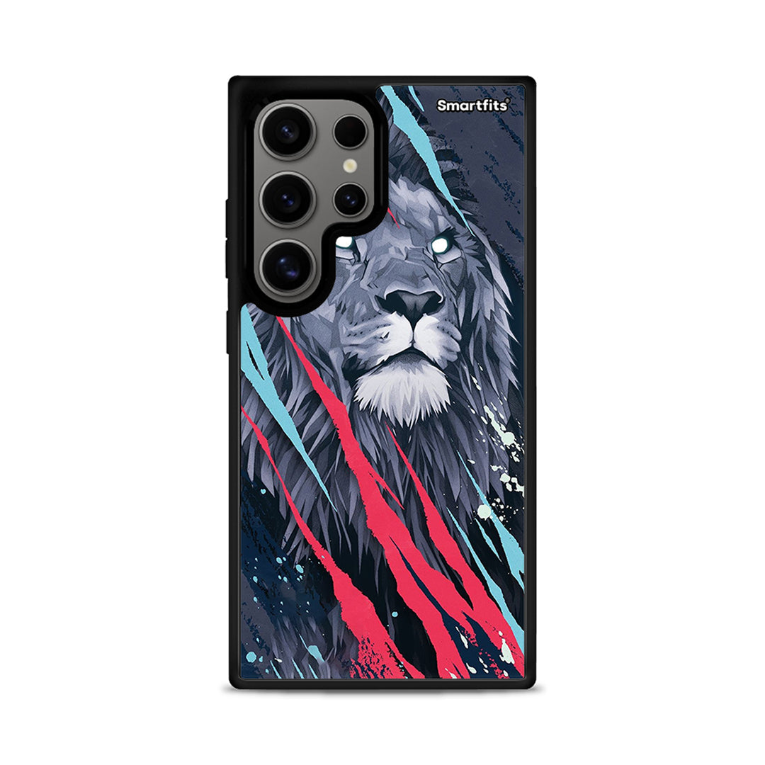 PopArt Lion Designer - Samsung Galaxy S24 Ultra θήκη