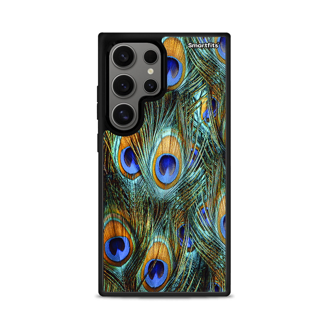 Real Peacock Feathers - Samsung Galaxy S24 Ultra θήκη
