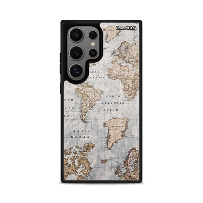 World Map - Samsung Galaxy S24 Ultra θήκη