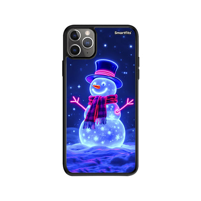 Christmas Neon Snowman - iPhone 11 Pro Max θήκη
