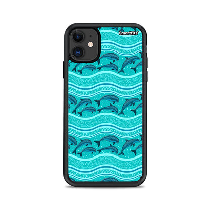 Swimming Dolphins - iPhone 11 θήκη