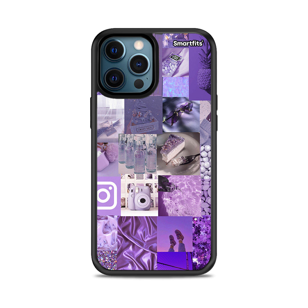 Purple Aesthetic Collage - iPhone 12 Pro Max θήκη