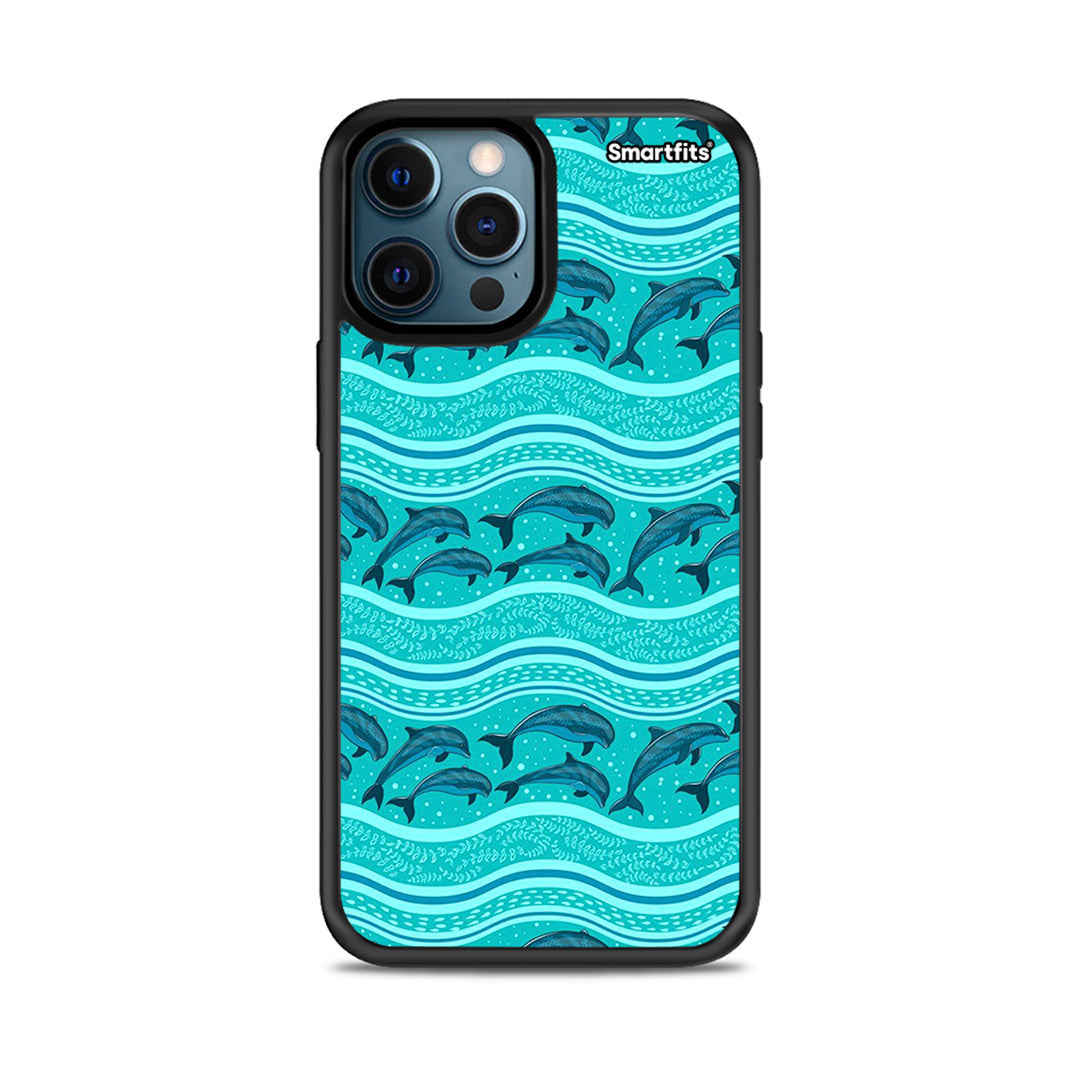 Swimming Dolphins - iPhone 12 Pro Max θήκη