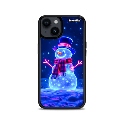 Christmas Neon Snowman - iPhone 15 θήκη