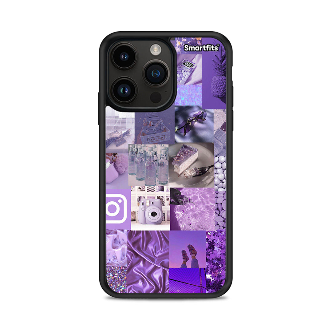 Purple Aesthetic Collage - iPhone 14 Pro Max θήκη