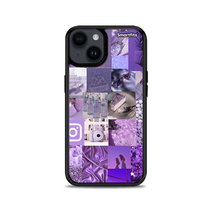 Purple Aesthetic Collage - iPhone 15 Plus θήκη