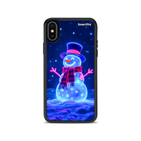 Thumbnail for Christmas Neon Snowman - iPhone X / Xs θήκη