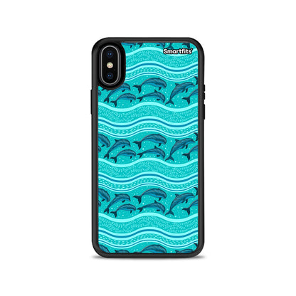 Swimming Dolphins - iPhone X / Xs θήκη