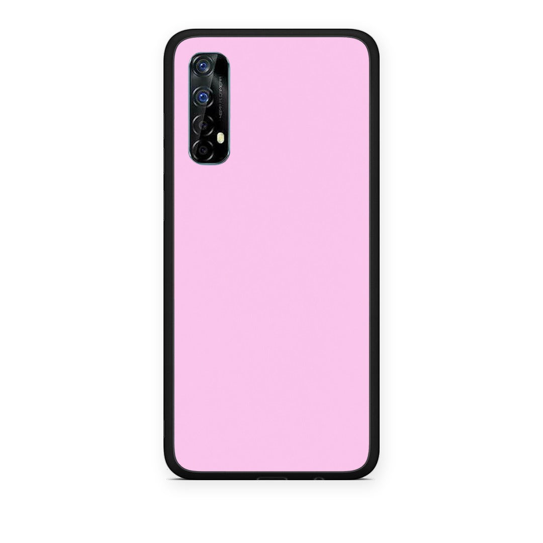 Θήκη Realme 7 Cotton Candy Pink από τη Smartfits με σχέδιο στο πίσω μέρος και μαύρο περίβλημα | Realme 7 Cotton Candy Pink case with colorful back and black bezels