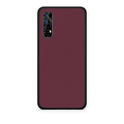 Θήκη Realme 7 Muted Burgundy από τη Smartfits με σχέδιο στο πίσω μέρος και μαύρο περίβλημα | Realme 7 Muted Burgundy case with colorful back and black bezels