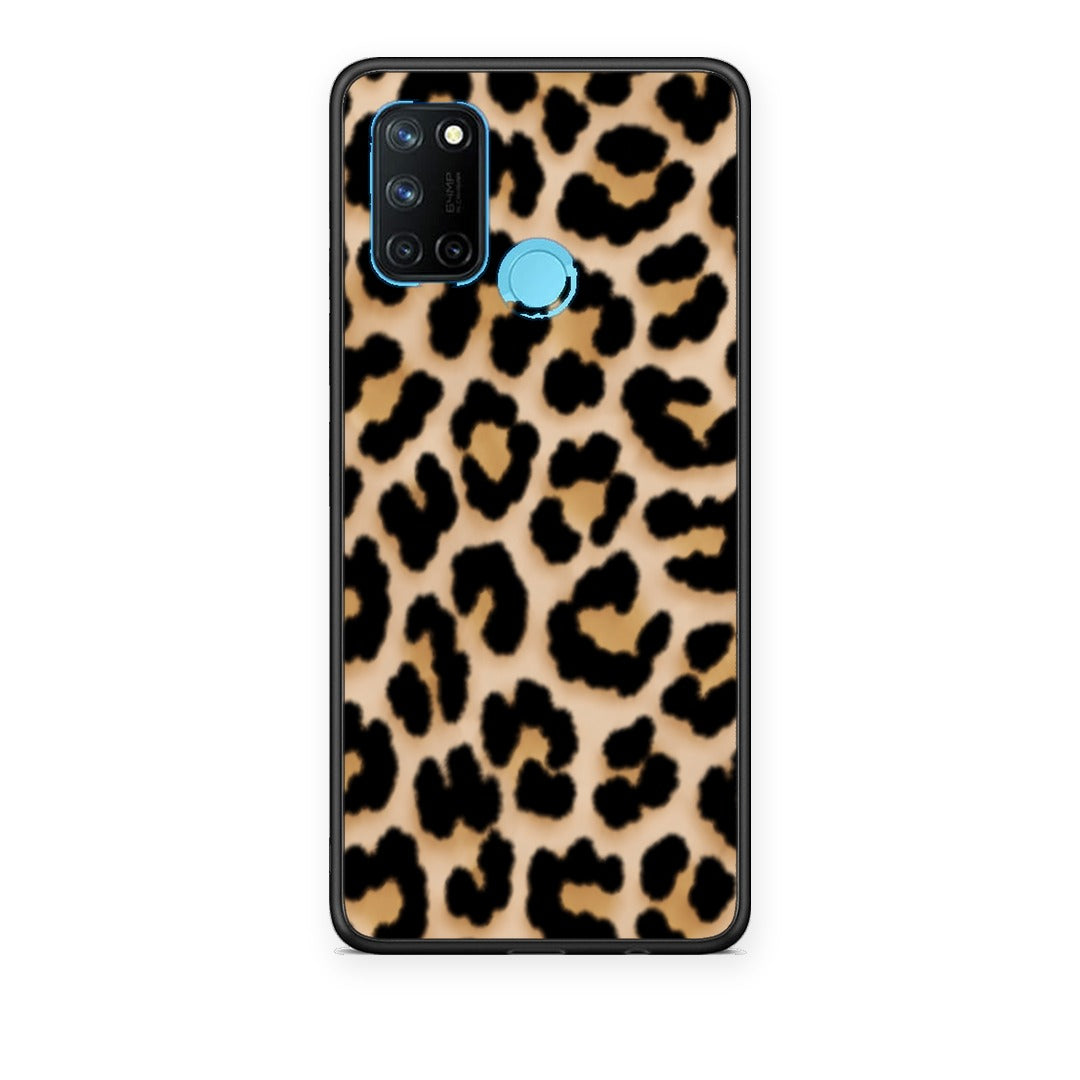 Θήκη Realme 7i / C25 Leopard Print Tan Small από τη Smartfits με σχέδιο στο πίσω μέρος και μαύρο περίβλημα | Realme 7i / C25 Leopard Print Tan Small case with colorful back and black bezels