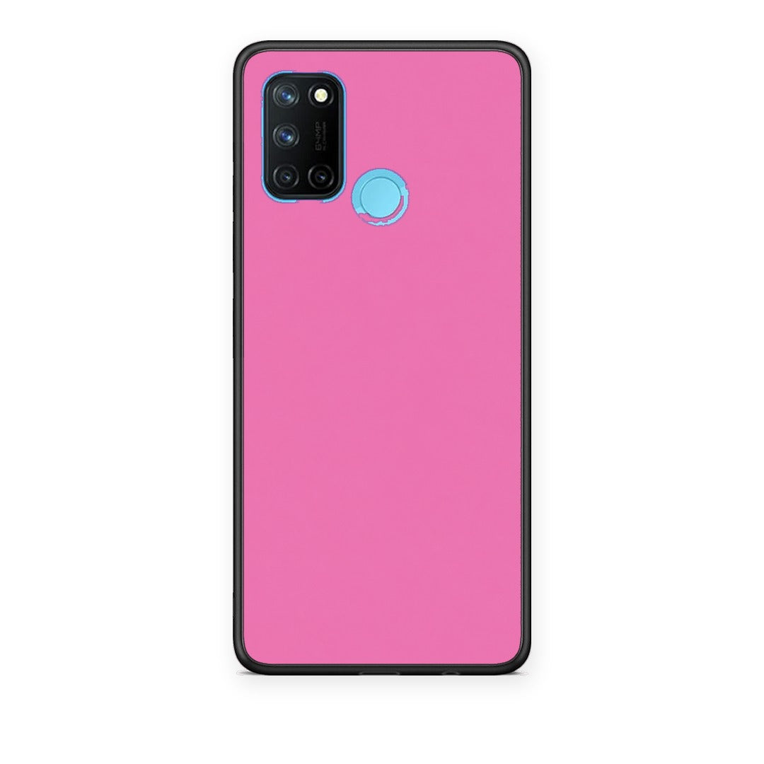 Θήκη Realme 7i / C25 Rose Pink από τη Smartfits με σχέδιο στο πίσω μέρος και μαύρο περίβλημα | Realme 7i / C25 Rose Pink case with colorful back and black bezels