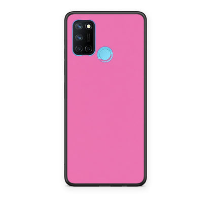 Θήκη Realme 7i / C25 Rose Pink από τη Smartfits με σχέδιο στο πίσω μέρος και μαύρο περίβλημα | Realme 7i / C25 Rose Pink case with colorful back and black bezels