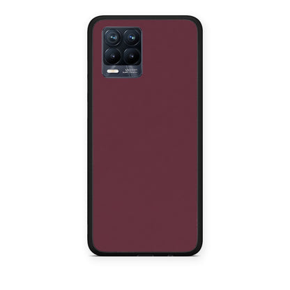 Θήκη Realme 8 / 8 Pro Muted Burgundy από τη Smartfits με σχέδιο στο πίσω μέρος και μαύρο περίβλημα | Realme 8 / 8 Pro Muted Burgundy case with colorful back and black bezels