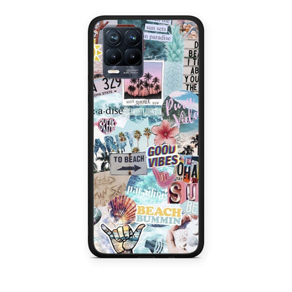 Θήκη Realme 8 / 8 Pro Summer Vibes από τη Smartfits με σχέδιο στο πίσω μέρος και μαύρο περίβλημα | Realme 8 / 8 Pro Summer Vibes case with colorful back and black bezels