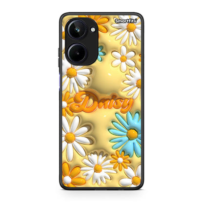 Θήκη Realme 10 Bubble Daisies από τη Smartfits με σχέδιο στο πίσω μέρος και μαύρο περίβλημα | Realme 10 Bubble Daisies Case with Colorful Back and Black Bezels