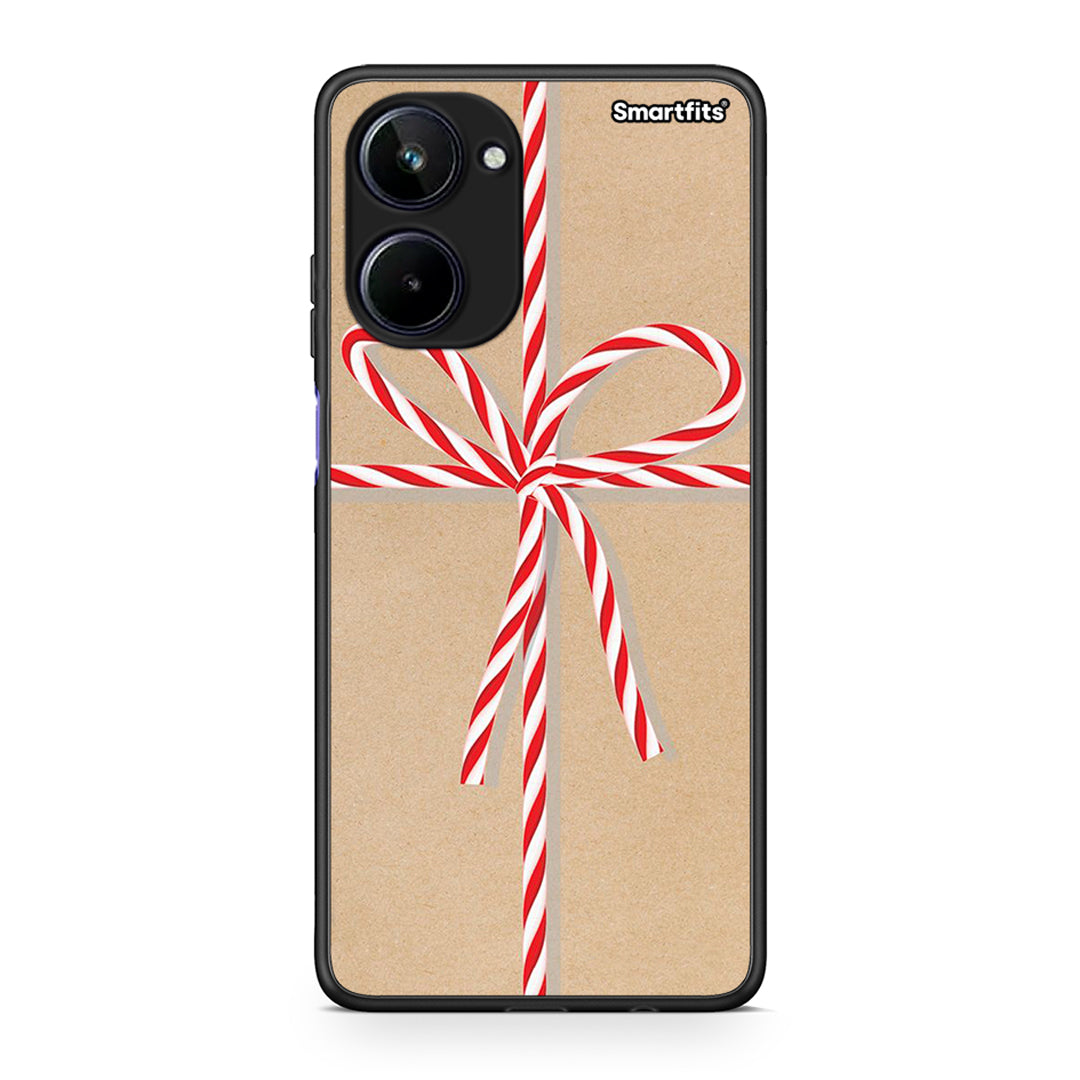 Θήκη Realme 10 Christmas Gift από τη Smartfits με σχέδιο στο πίσω μέρος και μαύρο περίβλημα | Realme 10 Christmas Gift Case with Colorful Back and Black Bezels