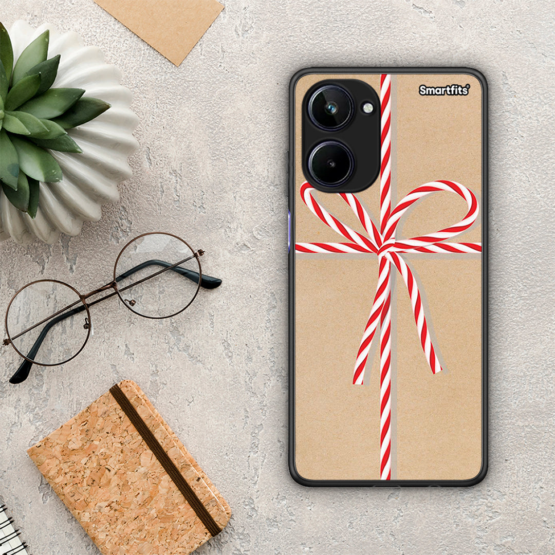 Θήκη Realme 10 Christmas Gift από τη Smartfits με σχέδιο στο πίσω μέρος και μαύρο περίβλημα | Realme 10 Christmas Gift Case with Colorful Back and Black Bezels