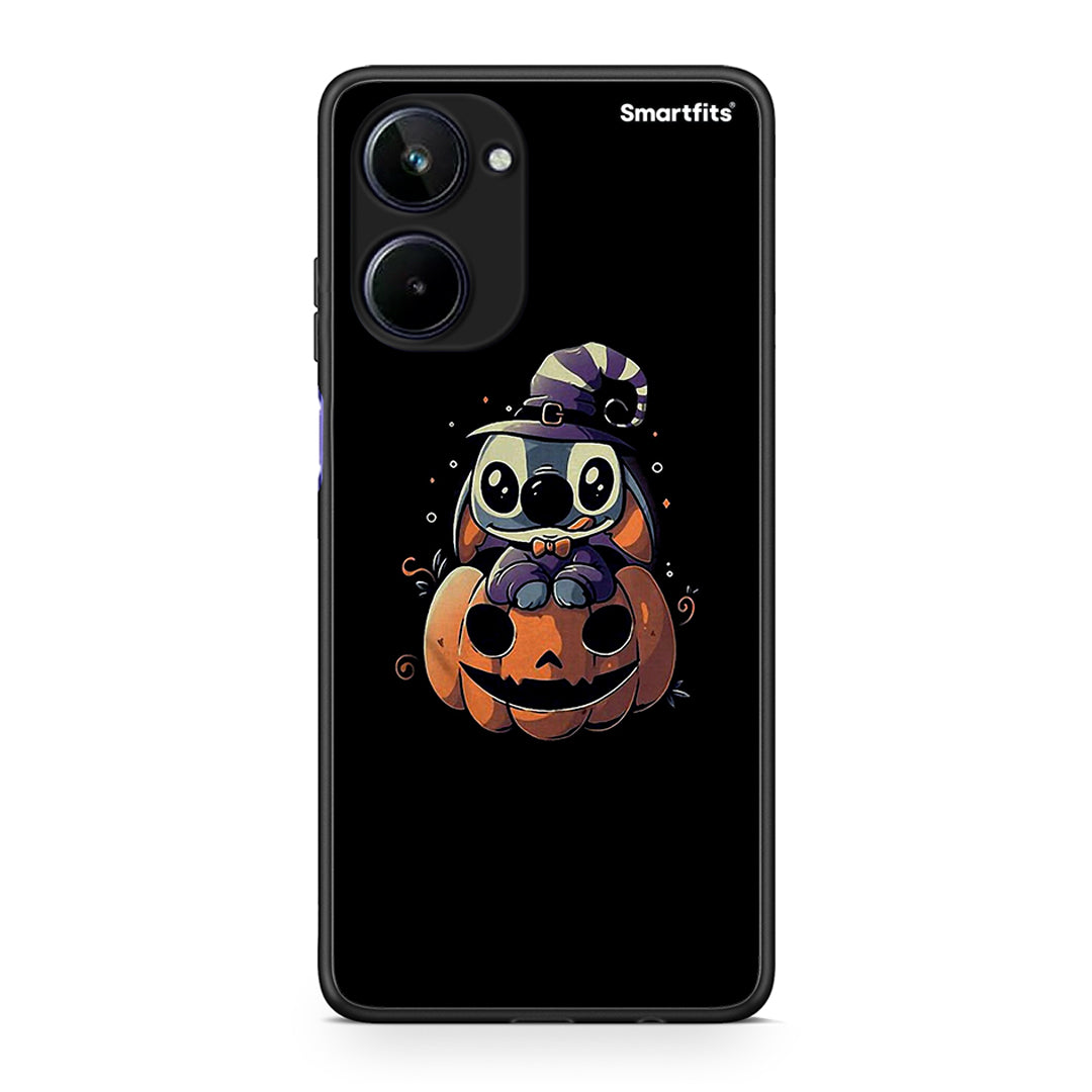 Θήκη Realme 10 Halloween Stitch από τη Smartfits με σχέδιο στο πίσω μέρος και μαύρο περίβλημα | Realme 10 Halloween Stitch Case with Colorful Back and Black Bezels