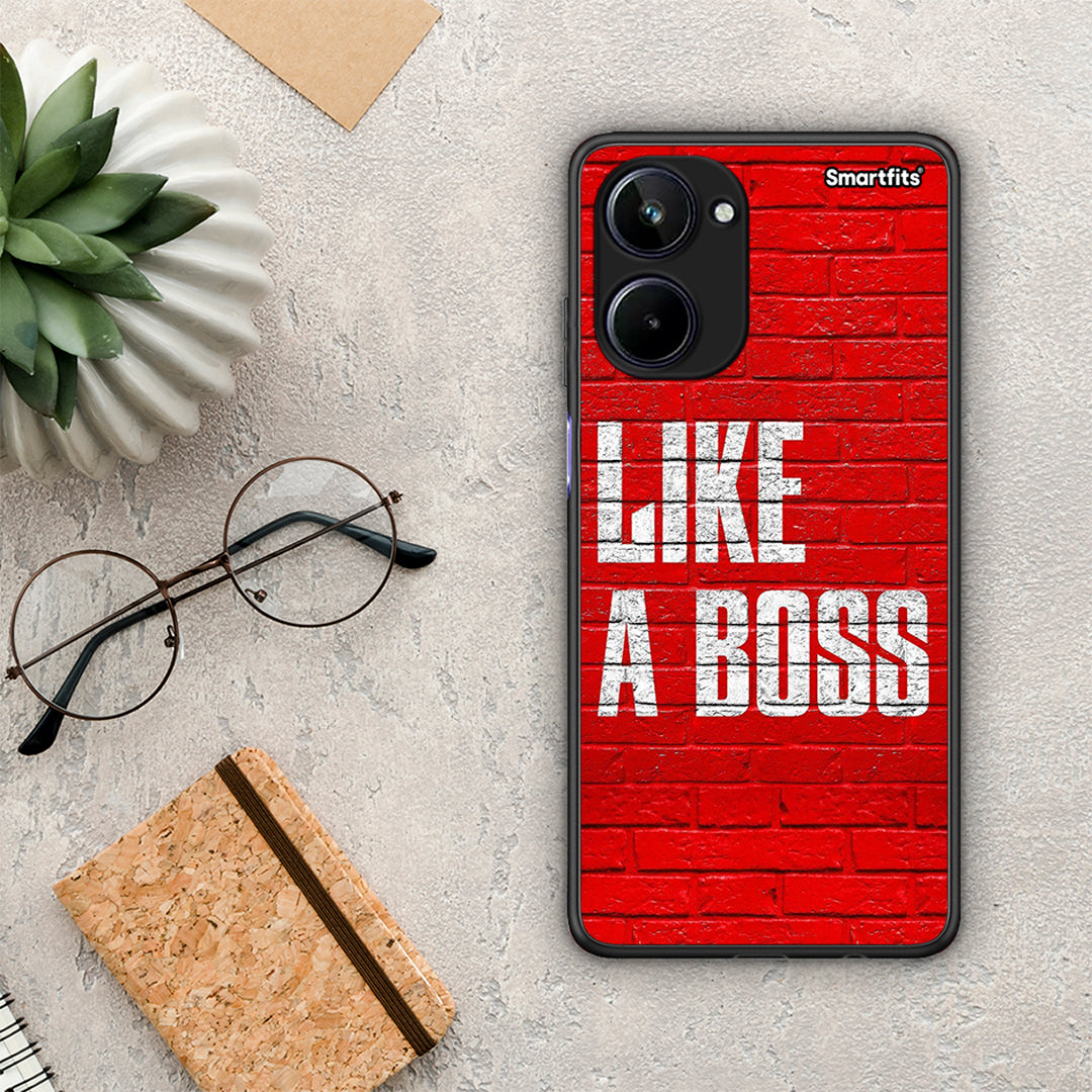 Θήκη Realme 10 Like A Boss από τη Smartfits με σχέδιο στο πίσω μέρος και μαύρο περίβλημα | Realme 10 Like A Boss Case with Colorful Back and Black Bezels