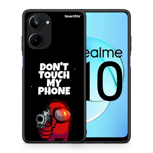 Θήκη Realme 10 My Phone από τη Smartfits με σχέδιο στο πίσω μέρος και μαύρο περίβλημα | Realme 10 My Phone Case with Colorful Back and Black Bezels
