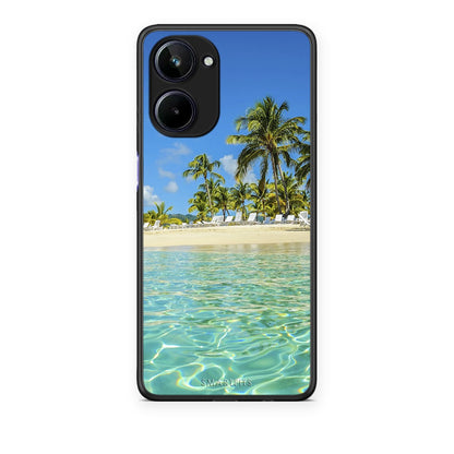 Θήκη Realme 10 Tropical Vibes από τη Smartfits με σχέδιο στο πίσω μέρος και μαύρο περίβλημα | Realme 10 Tropical Vibes case with colorful back and black bezels