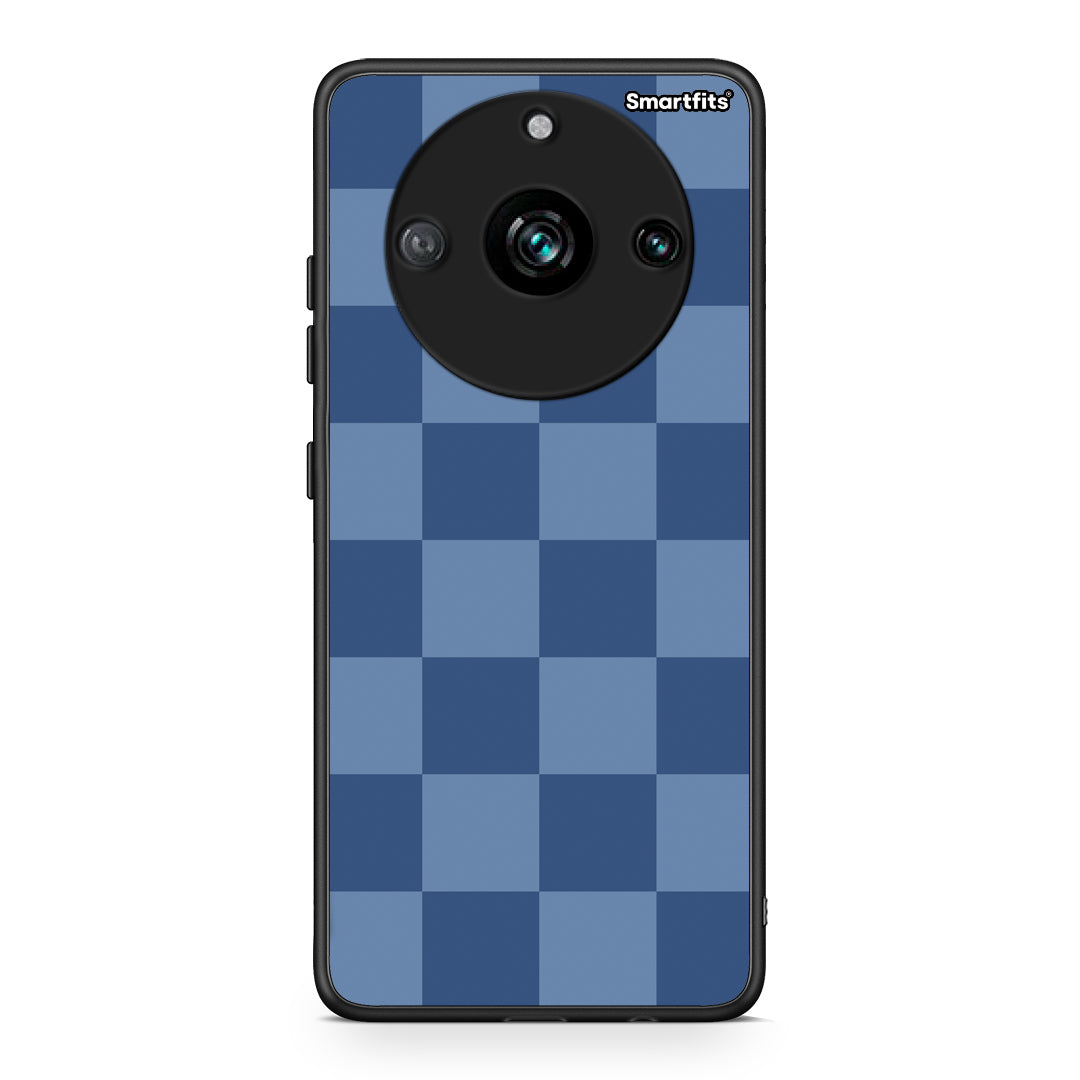 Θήκη Realme 11 Pro+ Denim Blue Checkerboard από τη Smartfits με σχέδιο στο πίσω μέρος και μαύρο περίβλημα | Realme 11 Pro+ Denim Blue Checkerboard case with colorful back and black bezels