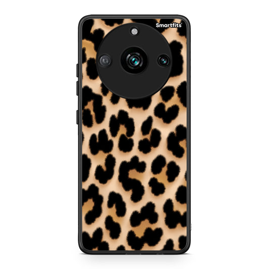 Θήκη Realme 11 Pro Leopard Print Tan Large από τη Smartfits με σχέδιο στο πίσω μέρος και μαύρο περίβλημα | Realme 11 Pro Leopard Print Tan Large case with colorful back and black bezels