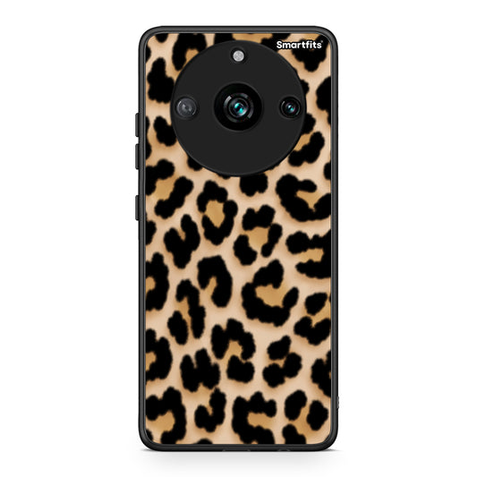 Θήκη Realme 11 Pro Leopard Print Tan Small από τη Smartfits με σχέδιο στο πίσω μέρος και μαύρο περίβλημα | Realme 11 Pro Leopard Print Tan Small case with colorful back and black bezels