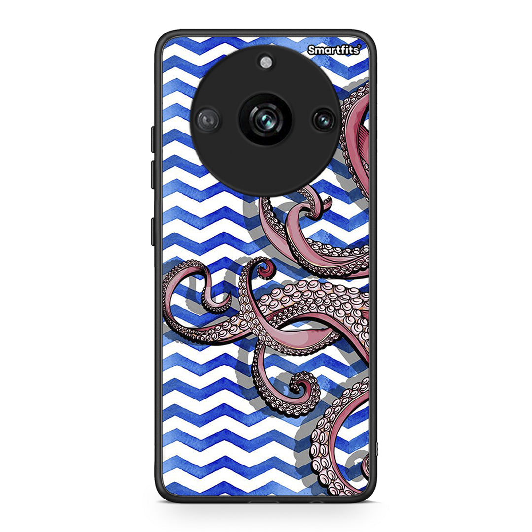 Realme 11 Pro+ Chevron Devilfish θήκη από τη Smartfits με σχέδιο στο πίσω μέρος και μαύρο περίβλημα | Smartphone case with colorful back and black bezels by Smartfits