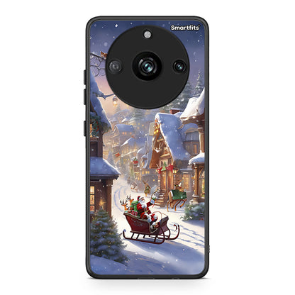 Realme 11 Pro Christmas Snow θήκη από τη Smartfits με σχέδιο στο πίσω μέρος και μαύρο περίβλημα | Smartphone case with colorful back and black bezels by Smartfits