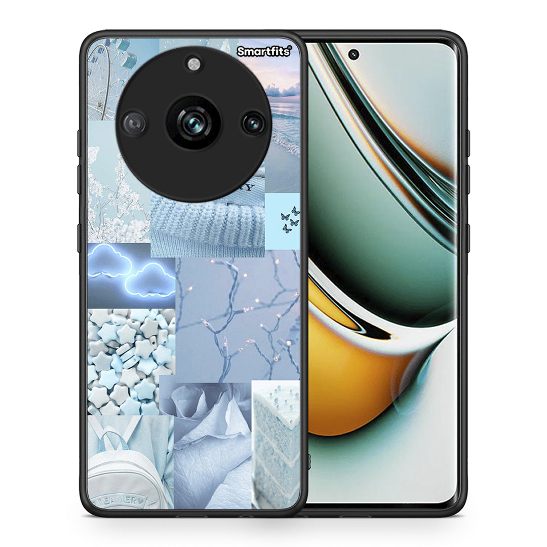 Θήκη Realme 11 Pro+ Ciel Aesthetic Collage από τη Smartfits με σχέδιο στο πίσω μέρος και μαύρο περίβλημα | Realme 11 Pro+ Ciel Aesthetic Collage case with colorful back and black bezels