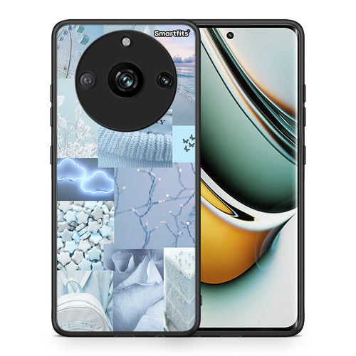 Θήκη Realme 11 Pro+ Ciel Aesthetic Collage από τη Smartfits με σχέδιο στο πίσω μέρος και μαύρο περίβλημα | Realme 11 Pro+ Ciel Aesthetic Collage case with colorful back and black bezels