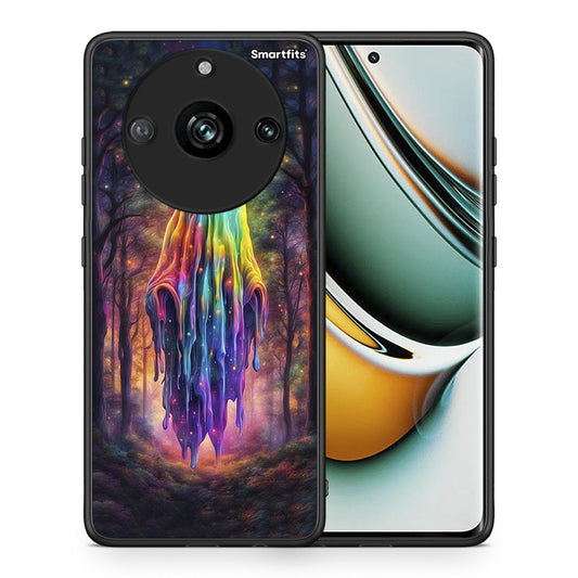 Θήκη Realme 11 Pro+ Halloween Ghost από τη Smartfits με σχέδιο στο πίσω μέρος και μαύρο περίβλημα | Realme 11 Pro+ Halloween Ghost case with colorful back and black bezels