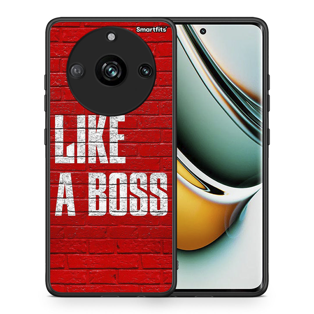 Θήκη Realme 11 Pro+ Like A Boss από τη Smartfits με σχέδιο στο πίσω μέρος και μαύρο περίβλημα | Realme 11 Pro+ Like A Boss case with colorful back and black bezels