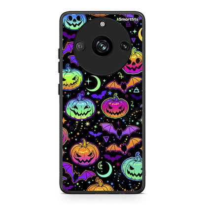 Realme 11 Pro+ Neon Halloween θήκη από τη Smartfits με σχέδιο στο πίσω μέρος και μαύρο περίβλημα | Smartphone case with colorful back and black bezels by Smartfits