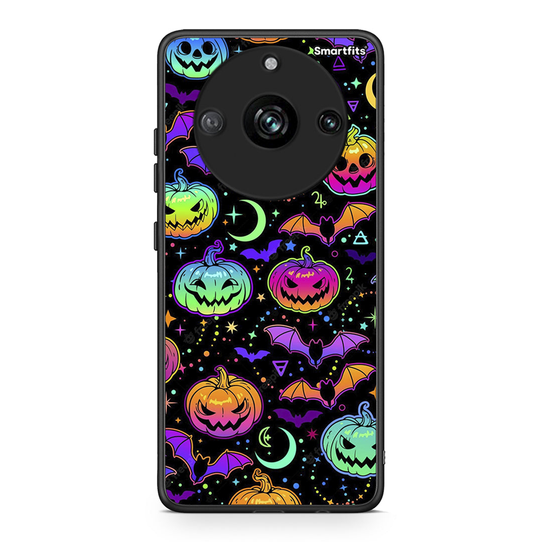 Realme 11 Pro Neon Halloween θήκη από τη Smartfits με σχέδιο στο πίσω μέρος και μαύρο περίβλημα | Smartphone case with colorful back and black bezels by Smartfits